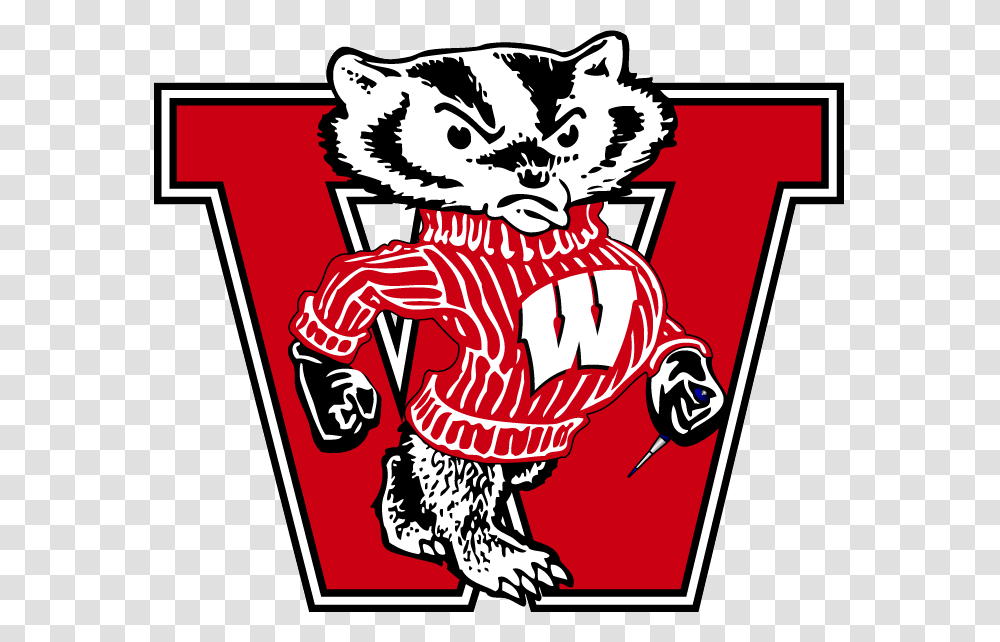 Wisconsin Badgers Vintage Logo, Label, Trademark Transparent Png