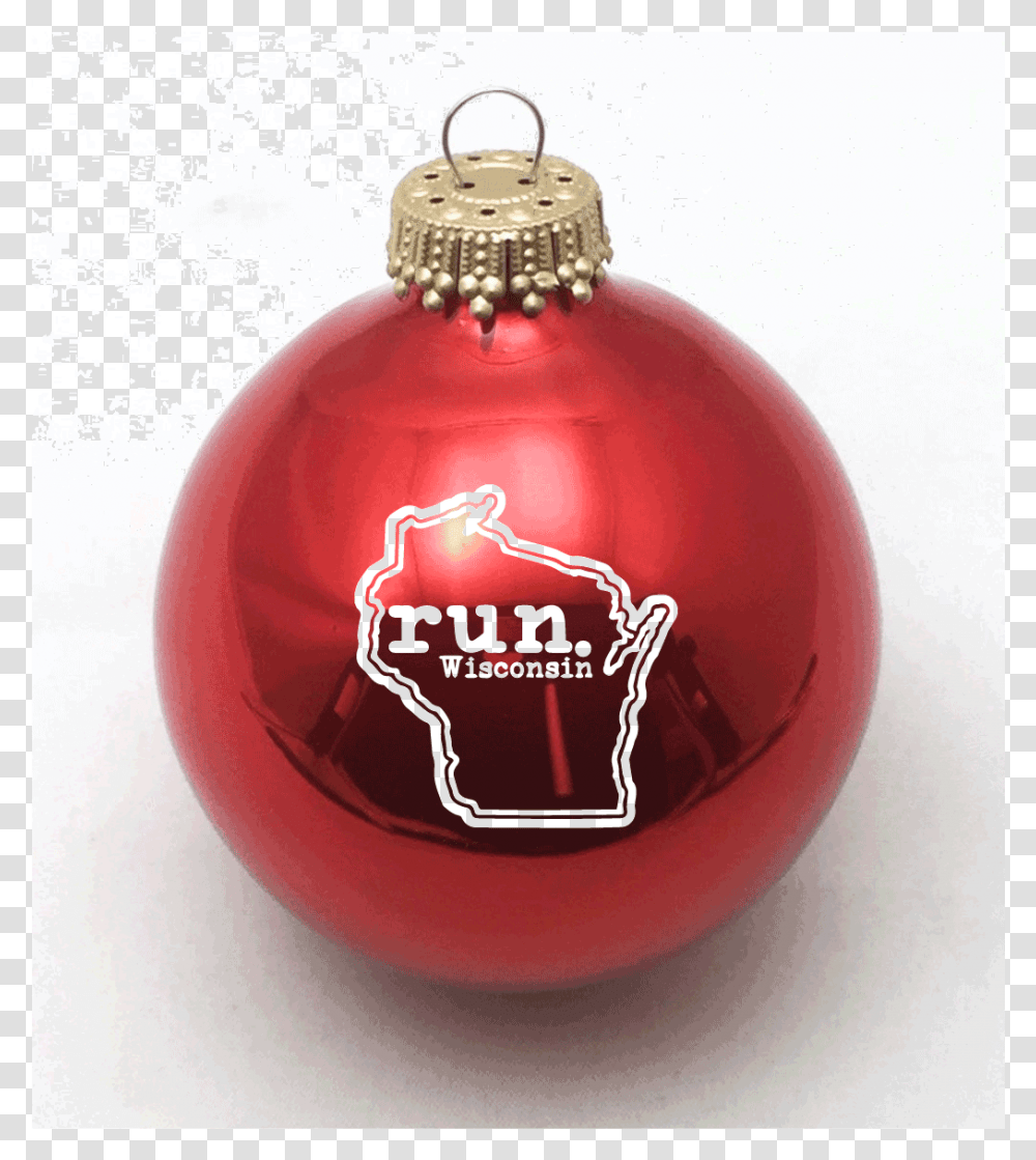 Wisconsin Run State Outline Christmas Ornament Christmas Ornament, Sphere, Bottle, Birthday Cake, Dessert Transparent Png