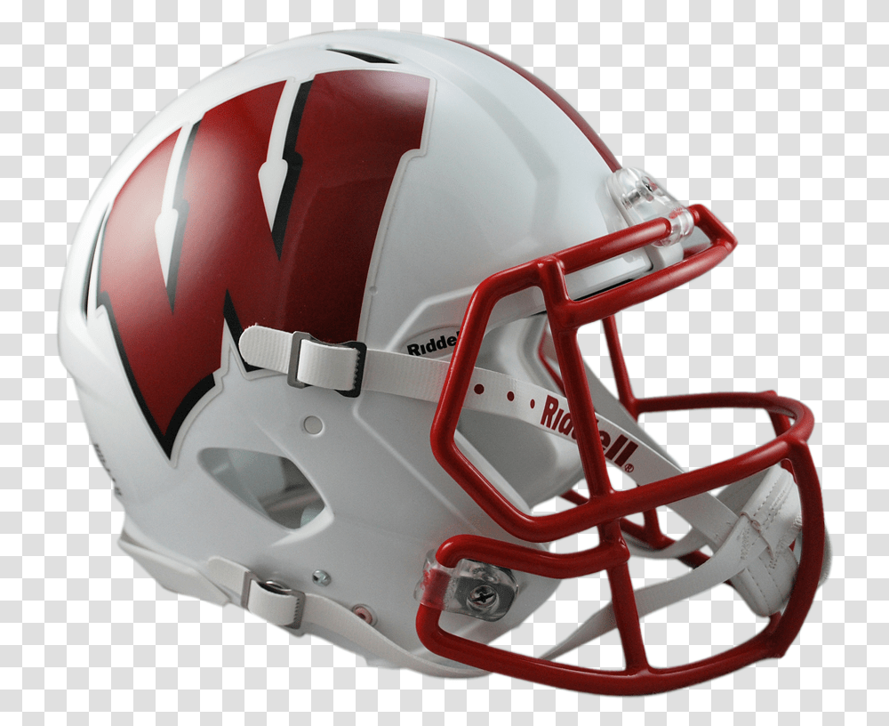 Wisconsin Speed Authentic Helmet Wisconsin Football Helmet, Apparel, Team Sport, Sports Transparent Png