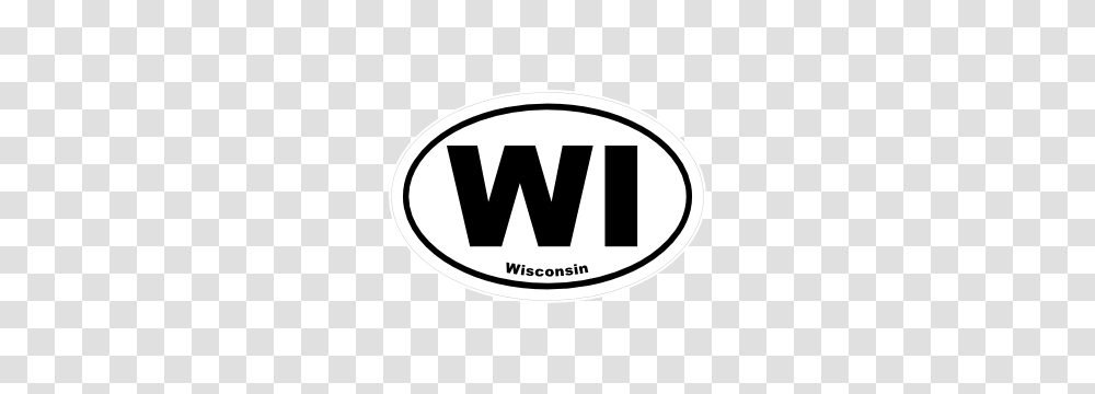 Wisconsin Wi Oval Sticker, Label, Logo Transparent Png
