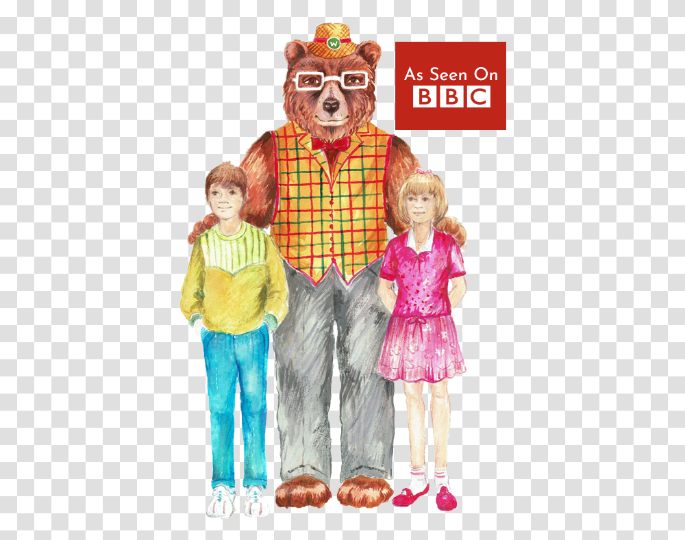 Wise Bear As Seen On Bbc White Center Teddy Bear, Person, Human, Doll, Toy Transparent Png