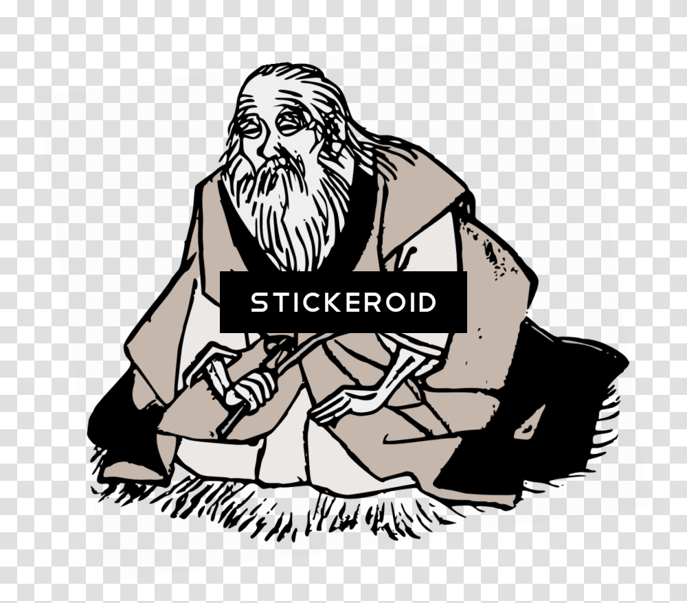 Wise Man People Japan Old Man Clipart Full Size Wise Old Man Clipart, Person, Text, Female, Word Transparent Png