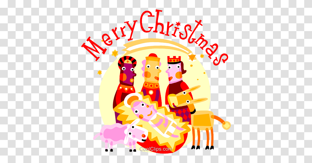 Wise Men With Baby Jesus And Animals Royalty Free Vector Clip Art, Poster, Advertisement Transparent Png