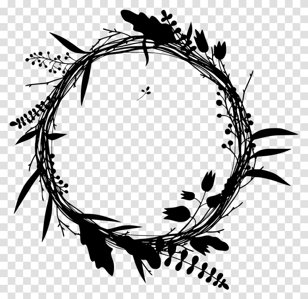 Wish You All The Best 2019 Blue Watercolor Wreath, Gray, World Of Warcraft Transparent Png