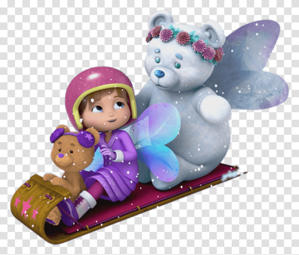 Wishenpoof Playing In The Snow Winter Wishes, Figurine, Doll, Toy, Person Transparent Png
