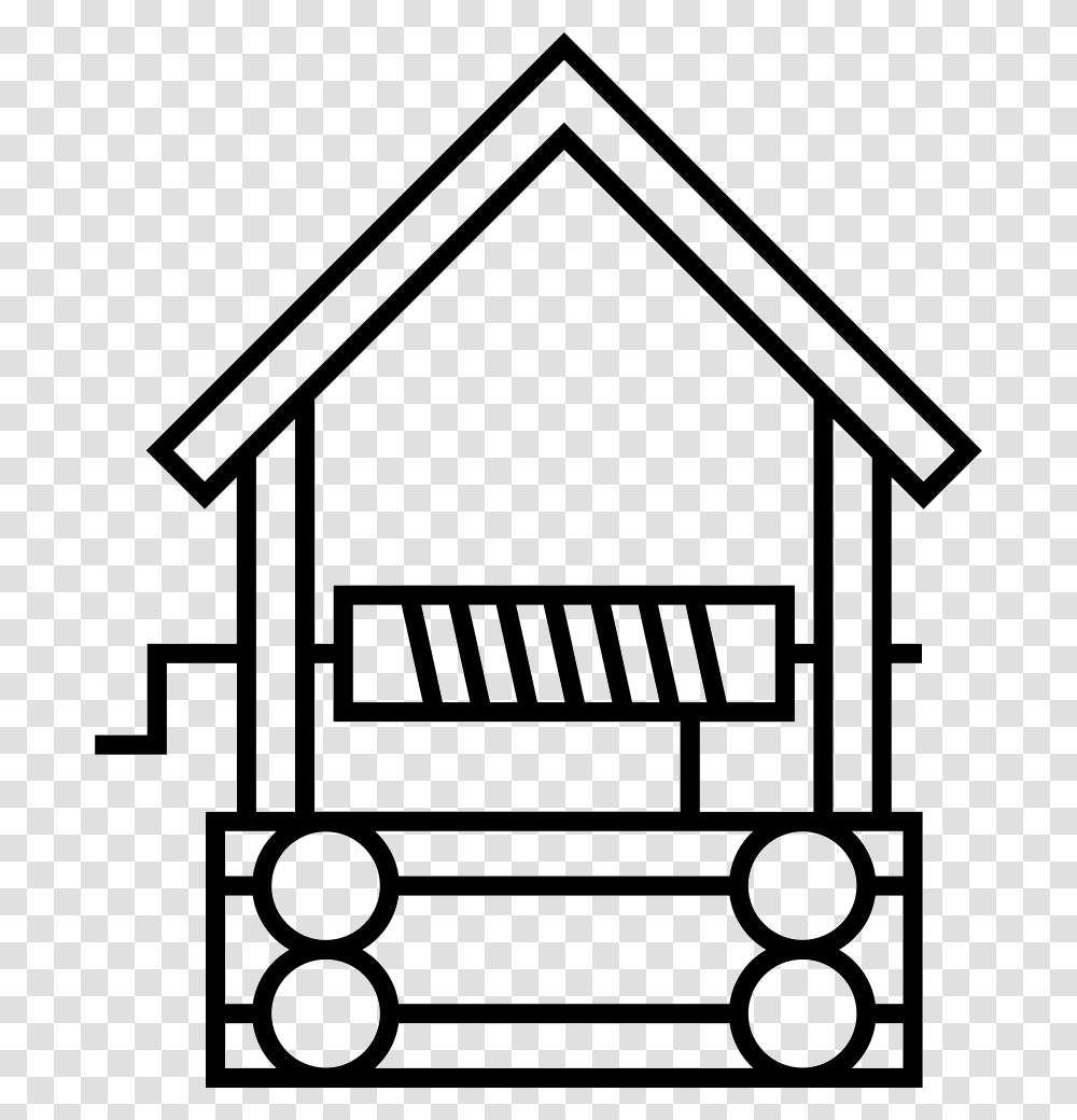 Wishing Well Clipart Icon Home Logo, Housing, Building, Outdoors, House Transparent Png
