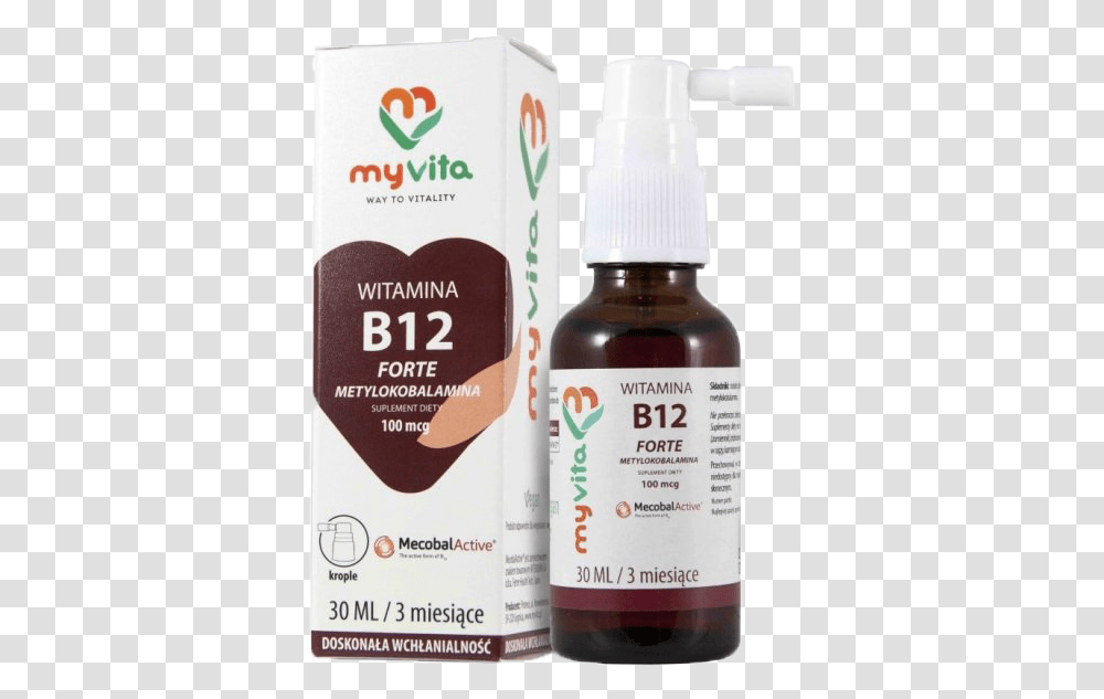 Witamina B12 W Plynie, Cosmetics, Bottle, Food, Menu Transparent Png