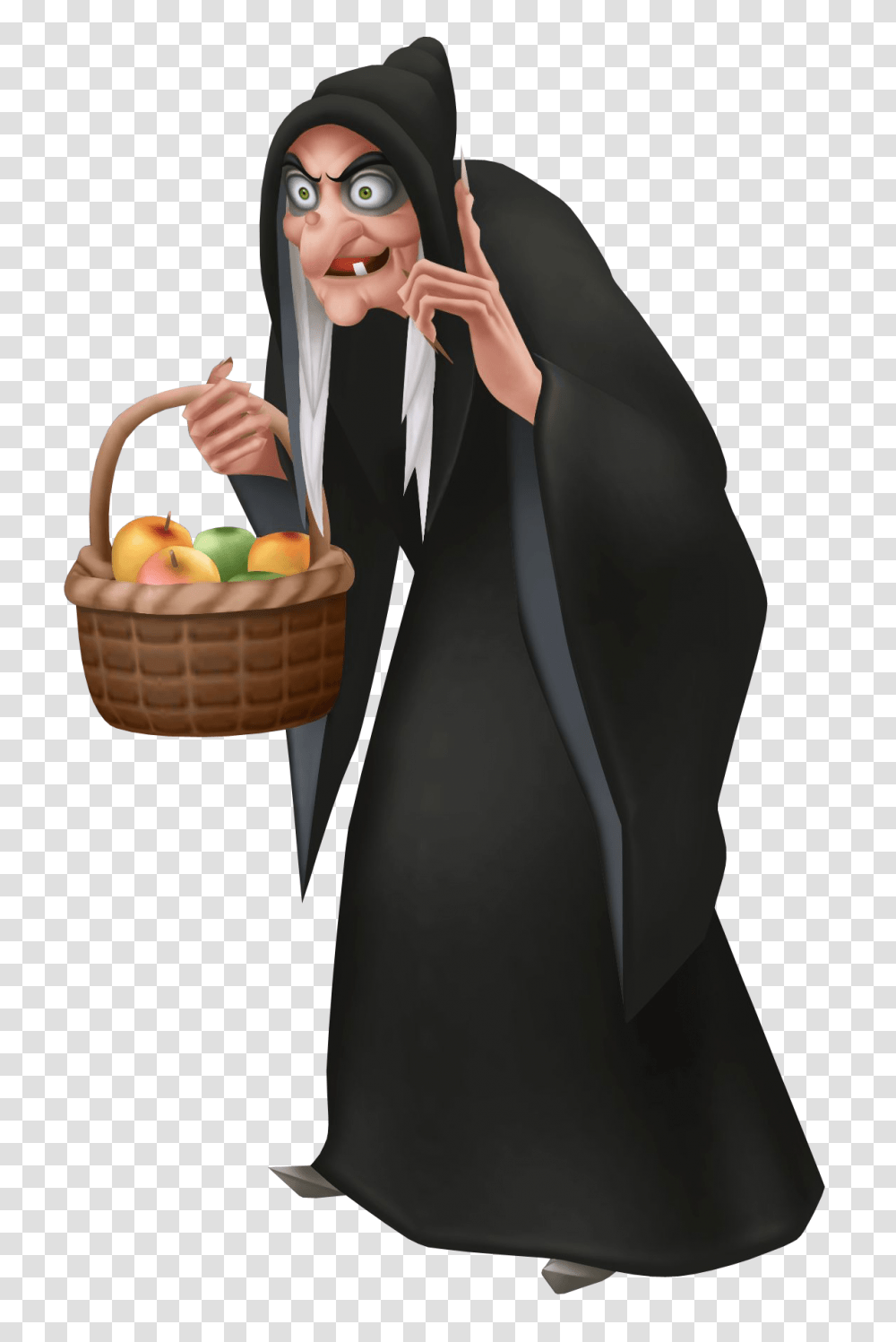 Witch Background Old Snow White Evil Queen, Basket, Clothing, Apparel, Shopping Basket Transparent Png