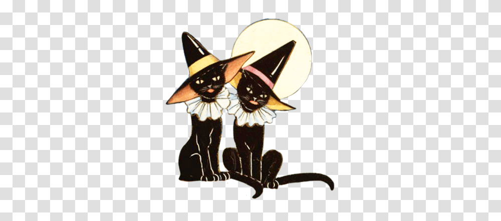 Witch Clipart Black Cat, Person, Mammal, Animal, Building Transparent Png