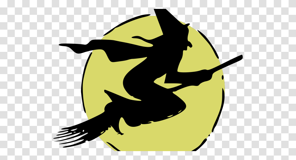 Witch Clipart Flying Witch Witch Moon Clip Art, Logo, Trademark, Person Transparent Png