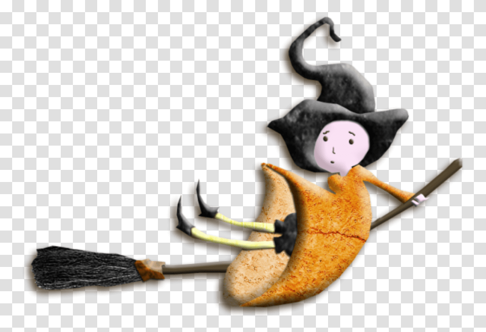 Witch Cute Broomstick Freetoedit Monkey, Plant, Animal, Food, Mammal Transparent Png