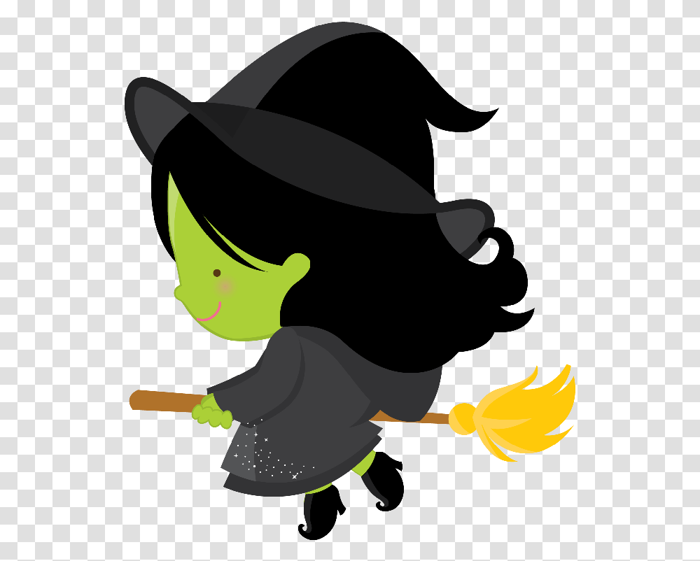 Witch Cute Halloween Clip Art, Silhouette Transparent Png