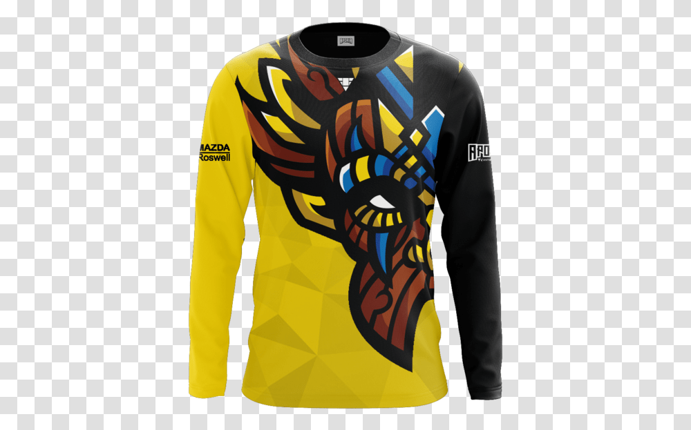 Witch Doctor Gaming Yellow Long Sleeve Jersey Long Sleeved T Shirt, Sweatshirt, Sweater, Person Transparent Png
