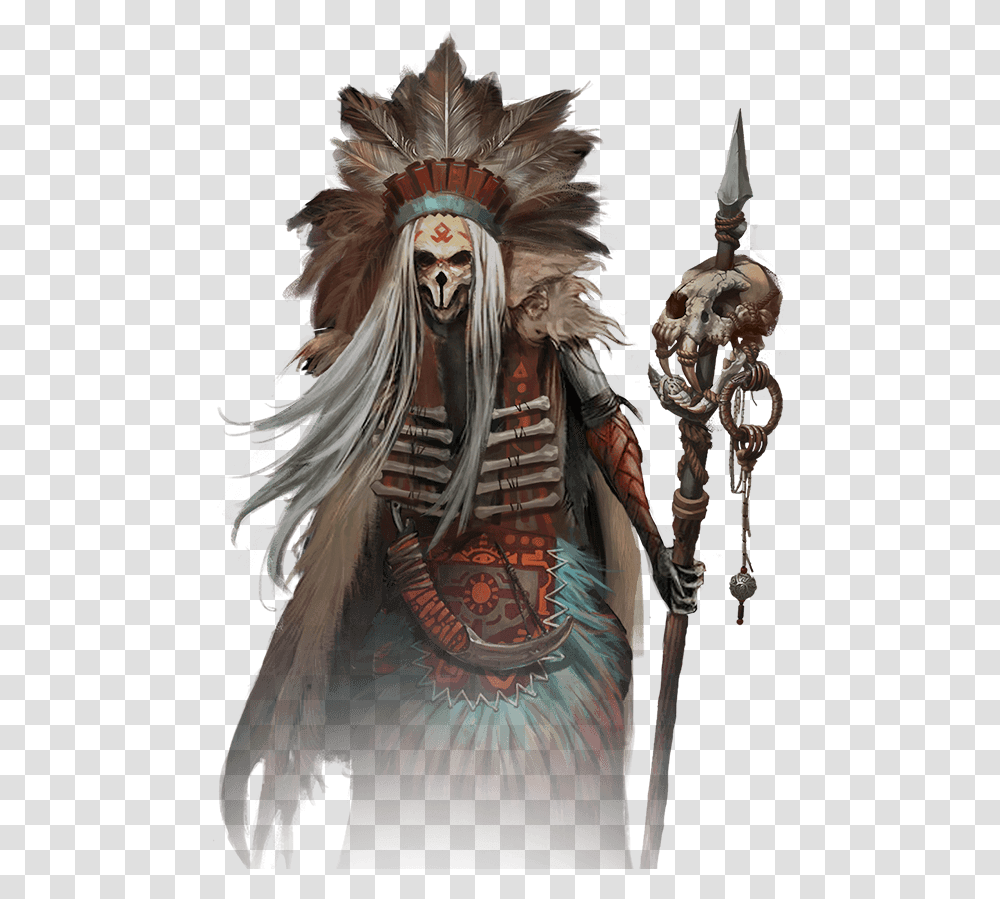 Witch Doctor Illustration Tribal Mage, Person, Human, Armor, Painting Transparent Png