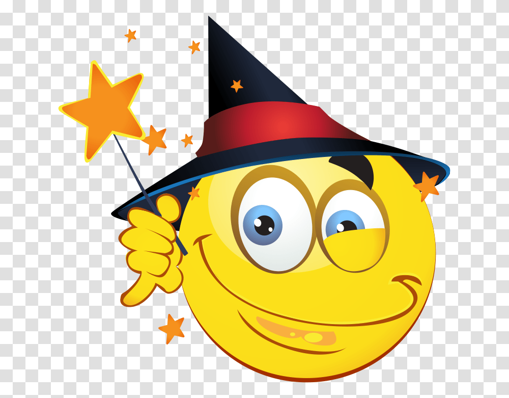 Witch Emoji 309 Decal Smiley Hocus Pocus, Apparel, Hat, Party Hat Transparent Png