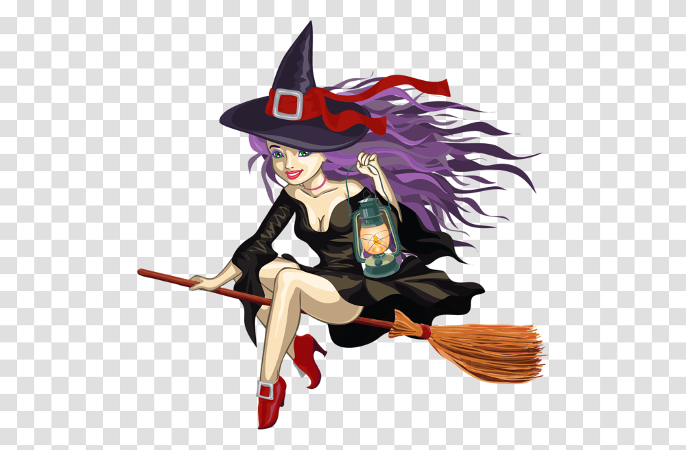 Witch, Fantasy, Person, Human, Broom Transparent Png
