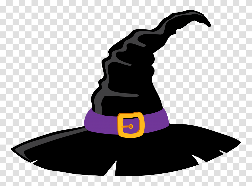 Witch Hat And Purple Clipart, Apparel, Sun Hat Transparent Png