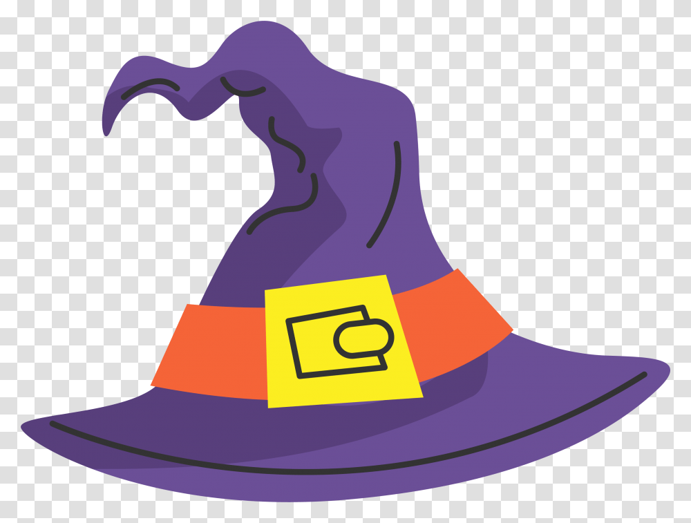 Witch Hat Boszorkxe1ny Cartoon Purple Witch Hat, Apparel, Sun Hat, Baseball Cap Transparent Png