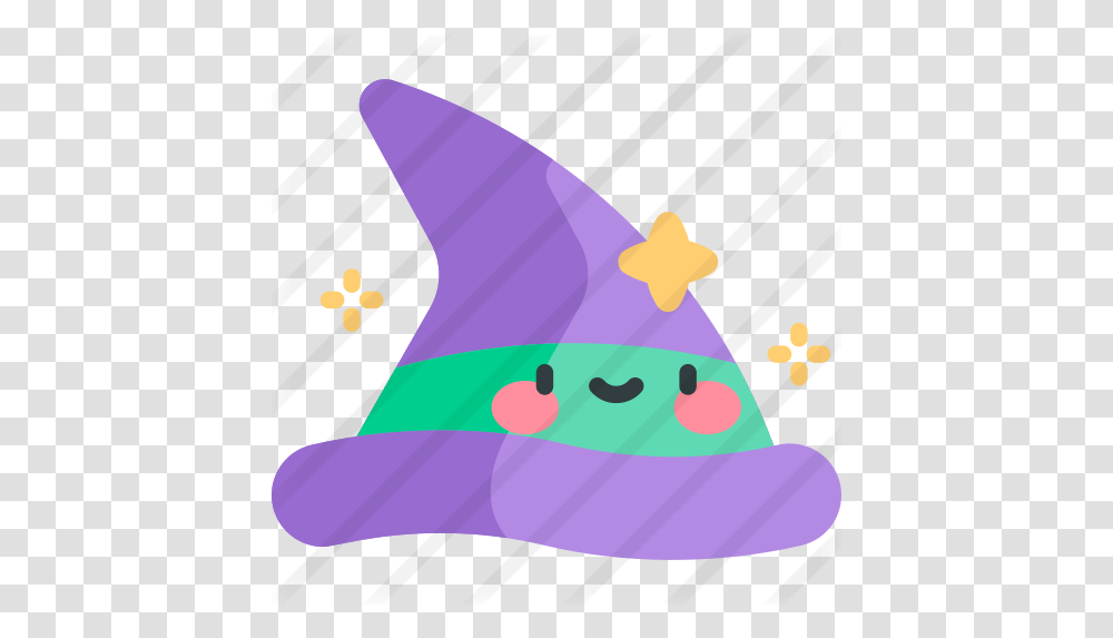 Witch Hat Free Halloween Icons Cartoon, Clothing, Apparel, Party Hat, Birthday Cake Transparent Png