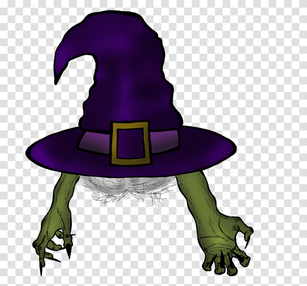Witch Hat Halloween Free Image On Pixabay Klobouk Kouzeln Kreslen, Clothing, Apparel, Sun Hat, Cowboy Hat Transparent Png