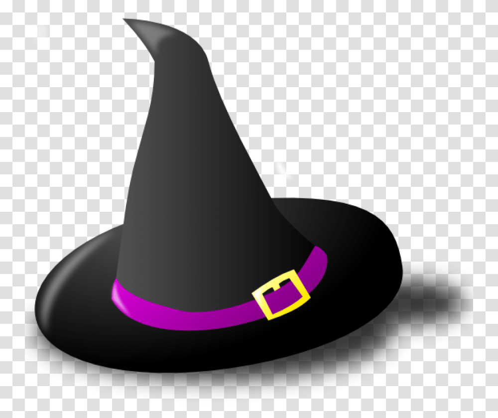 Witch Hat Image Halloween Witch Hat Cartoon, Clothing, Apparel, Party Hat, Sombrero Transparent Png