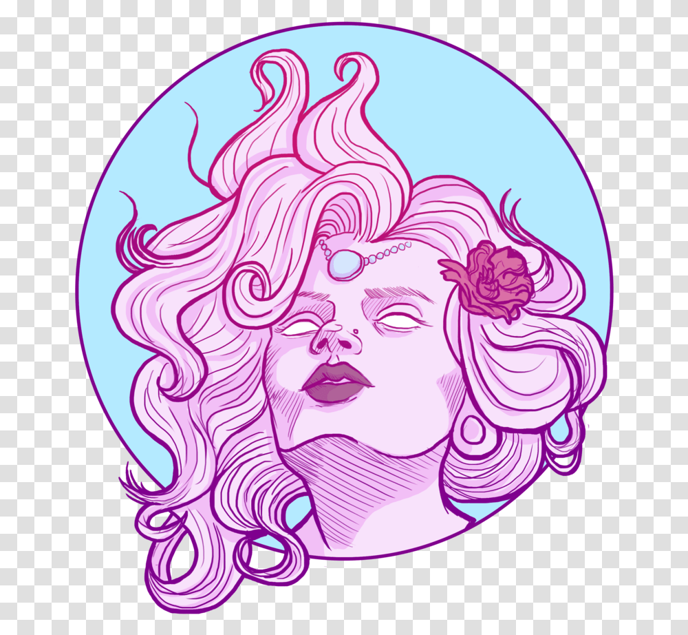 Witch Head Color, Doodle, Drawing Transparent Png