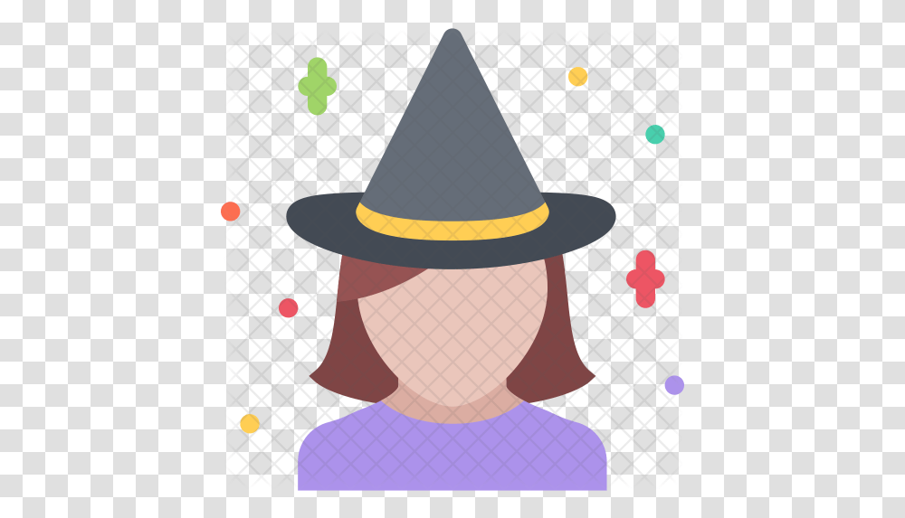 Witch Icon Clip Art, Clothing, Apparel, Hat, Party Hat Transparent Png