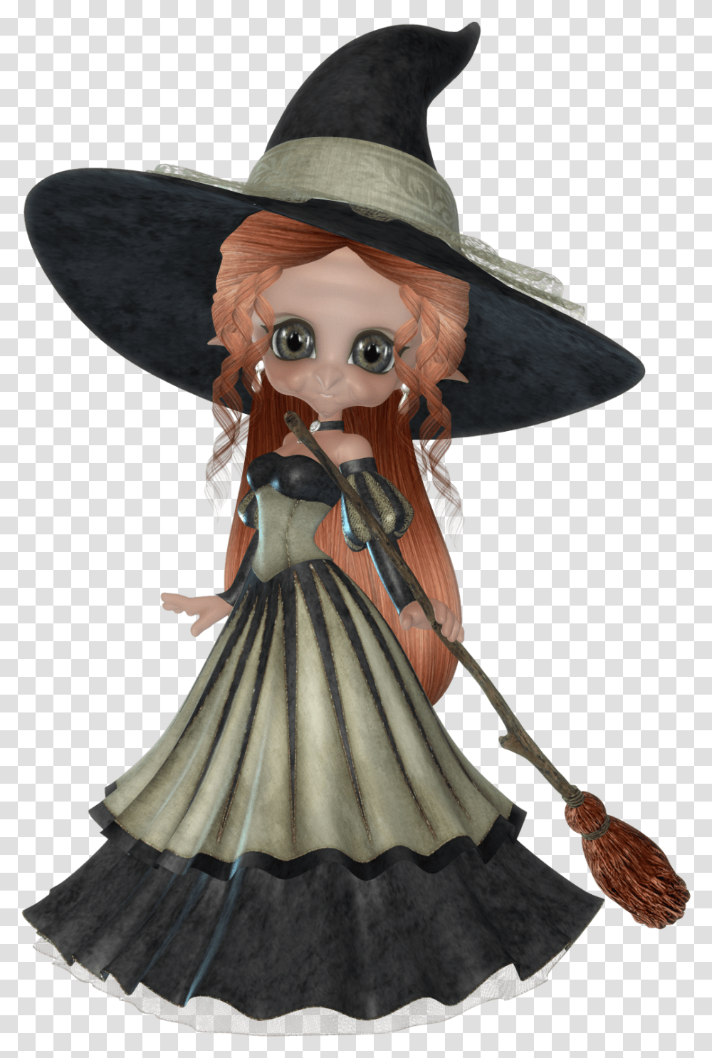 Witch Image Cookies Dolls Halloween, Apparel, Hat, Person Transparent Png