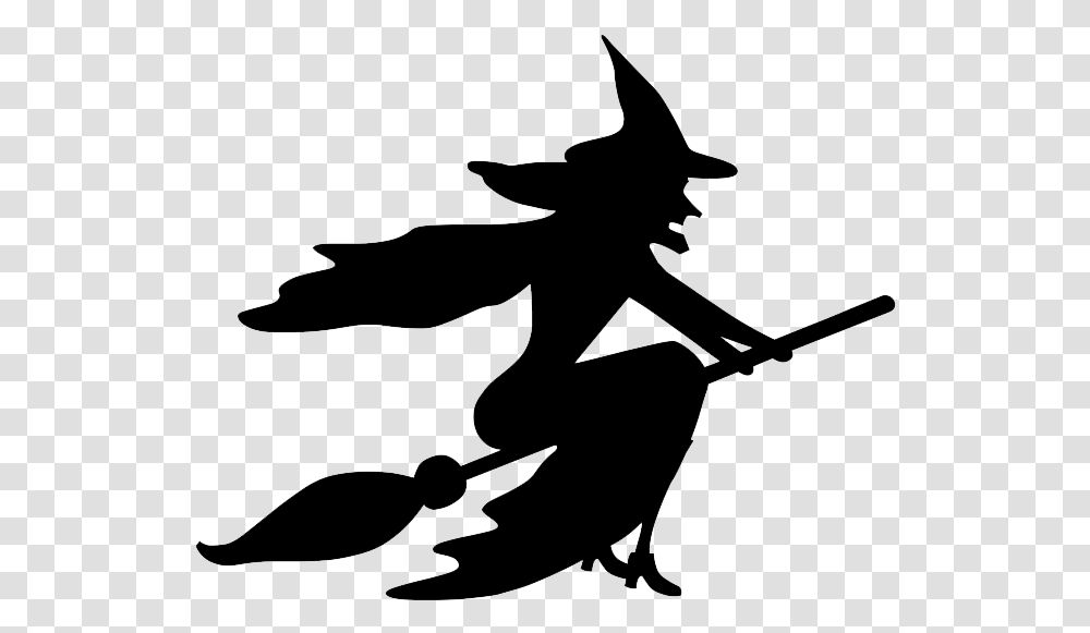 Witch Image Witch, Silhouette, Bow, Stencil Transparent Png