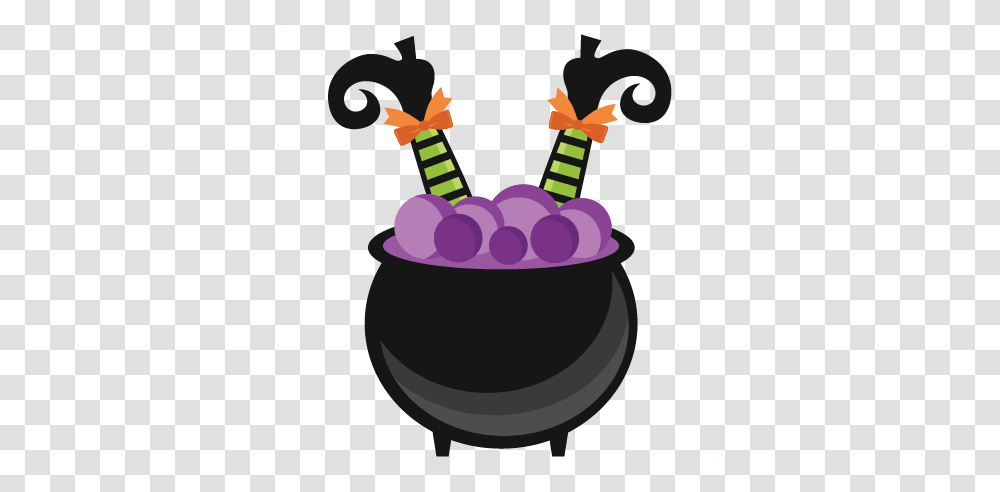 Witch In Cauldron Scrapbook Cute Clipart, Plant, Purple, Photography Transparent Png