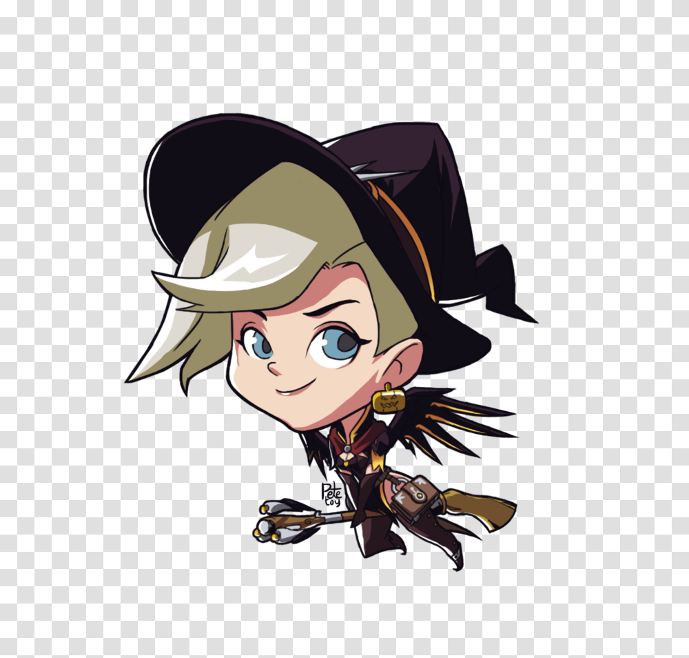 Witch Mercy Alternate Cute Spray, Person, Helmet, Hat Transparent Png