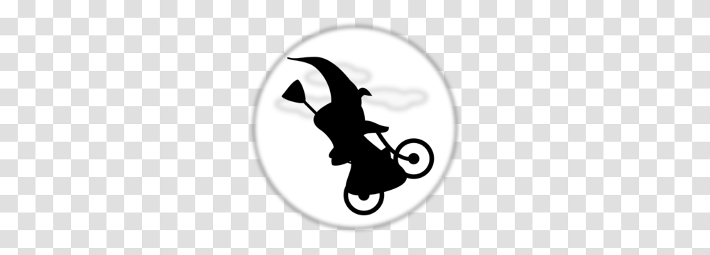 Witch On Bicycle Clip Art For Web, Silhouette, Stencil, Ninja Transparent Png