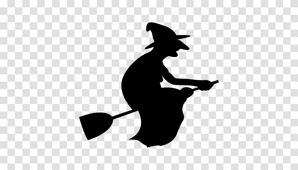 Witch On Broom, Silhouette, Bird, Animal, Sunglasses Transparent Png