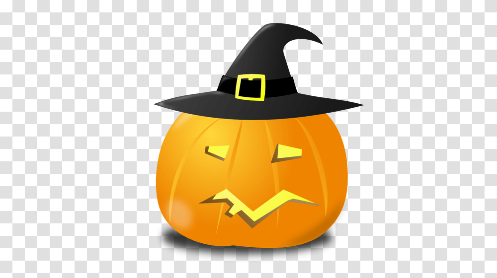 Witch Pumpkin Vector Image, Plant, Vegetable, Food, Halloween Transparent Png