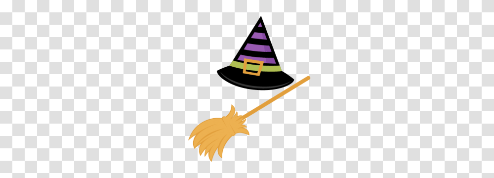 Witch Set Halloween Witch Scrapbook Titles, Broom, Apparel, Cleaning Transparent Png