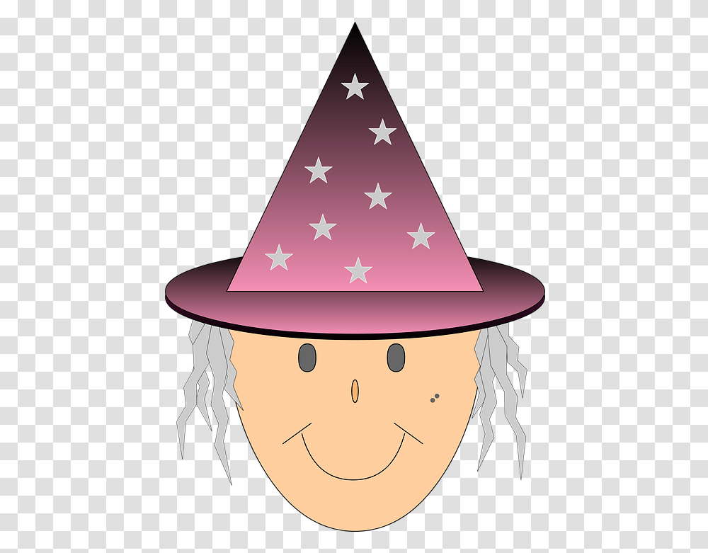 Witch Stars Witch's Hat Free Image On Pixabay, Clothing, Apparel, Triangle, Party Hat Transparent Png