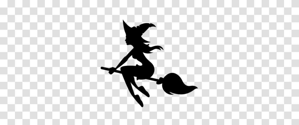 Witch, Stencil, Silhouette, Bow Transparent Png