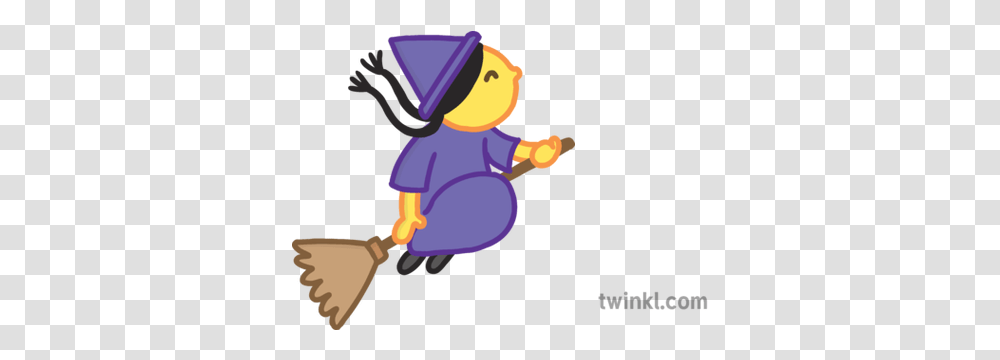 Witch Witch On Broom Emoji, Clothing, Apparel, Toy, Hat Transparent Png