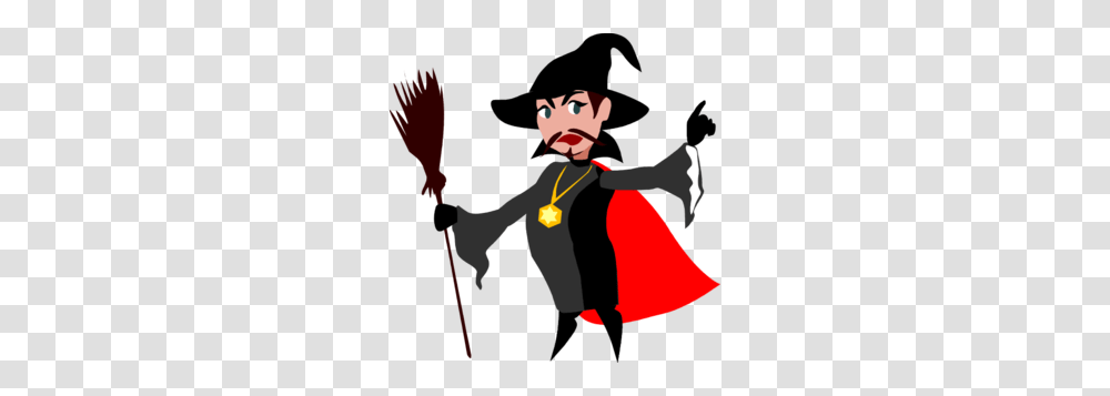 Witch With Broomstick Clip Art, Performer, Person, Human, Magician Transparent Png