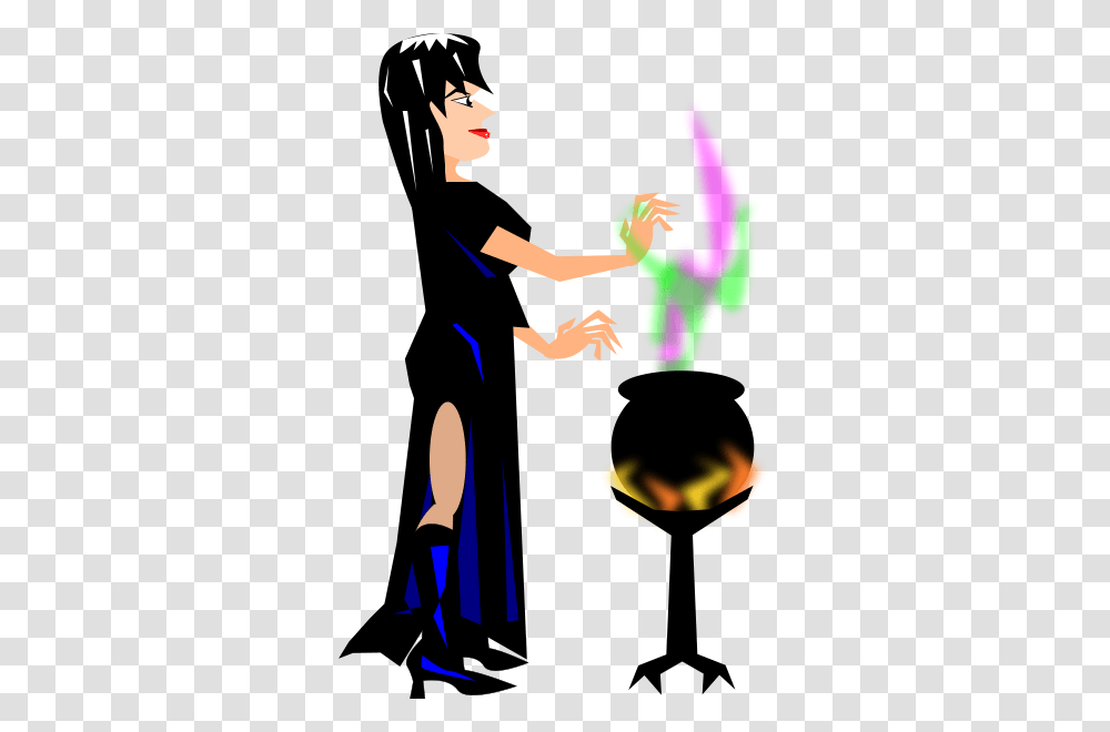 Witch With Cauldron Clip Arts For Web, Person, People, Hand, Night Life Transparent Png