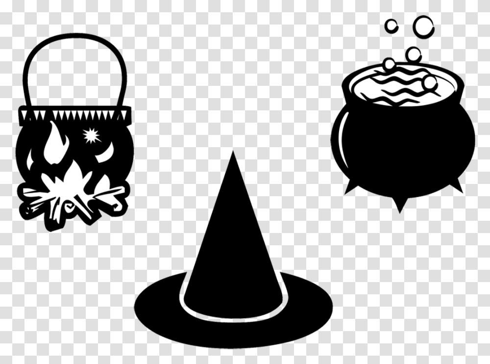 Witchcraft Cauldron Magic Witch Potion Pot Clipart, Stencil, Triangle Transparent Png