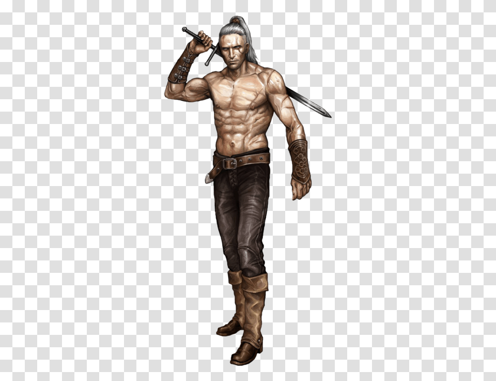 Witcher Barechested, Person, Human, Clothing, Apparel Transparent Png