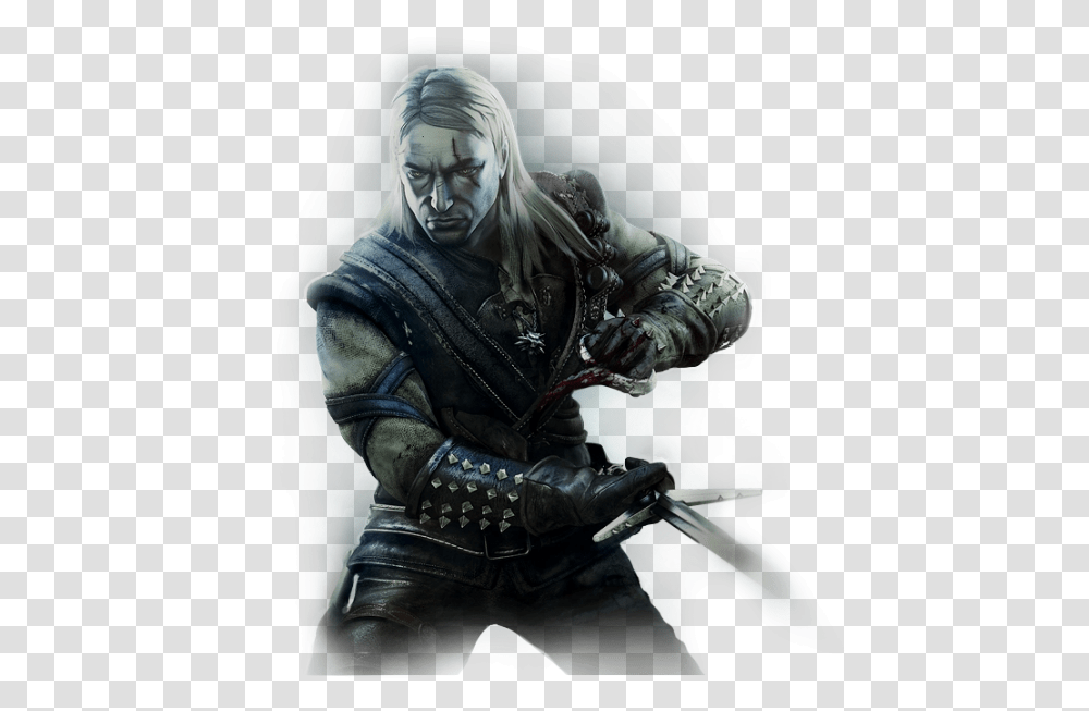Witcher Geralt, Person, Clothing, Gun, Weapon Transparent Png