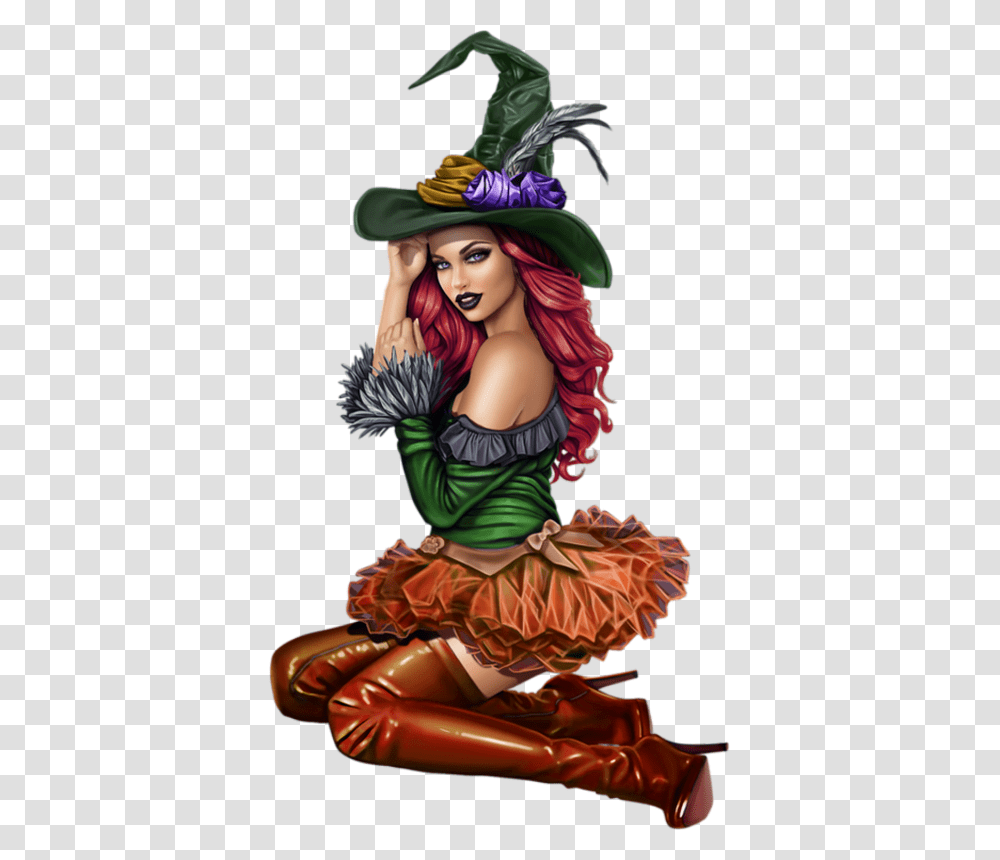 Witches And Vampires Clipart, Person, Costume, Hat, Performer Transparent Png