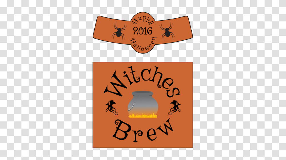 Witches Brew Beer Bottle Labels For Halloween, Poster, Antelope, Alphabet Transparent Png