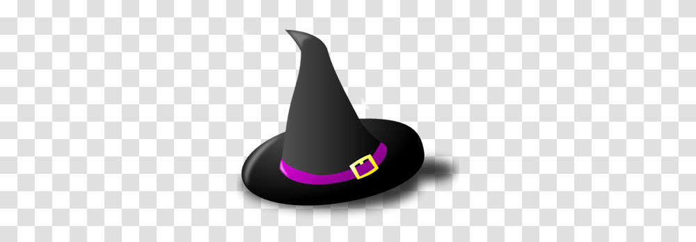Witches Hat Clip Art Black And Purple Witch Hat Clipart, Apparel, Party Hat, Sombrero Transparent Png
