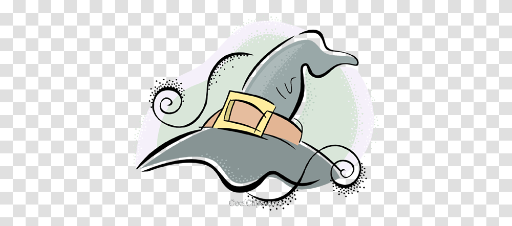 Witches Hat Royalty Free Vector Clip Art Illustration, Sea Life, Animal, Mammal Transparent Png