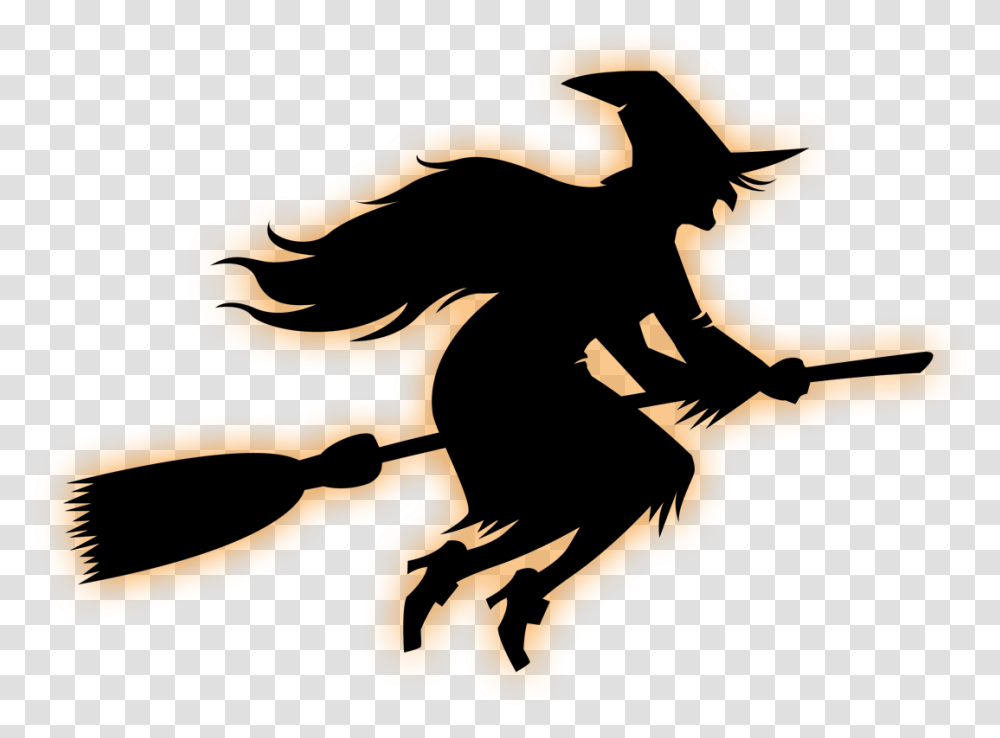 Witchs Broom Witchcraft Halloween Witch On Broom, Dragon Transparent Png