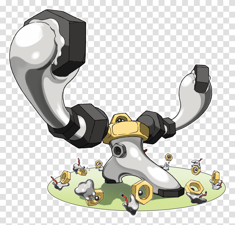 With A New Generation Looming Let's Look Back Pokemon Meltan, Smoke Pipe, Hammer, Tool, Transportation Transparent Png