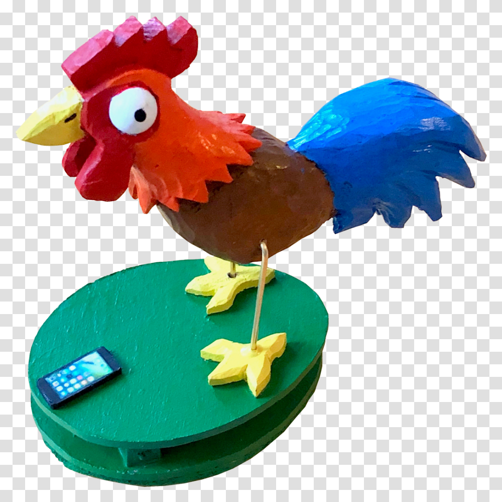 With Feathers But No Fingers This Bird Of Little Brain Rooster, Animal, Mobile Phone, Electronics, Cell Phone Transparent Png